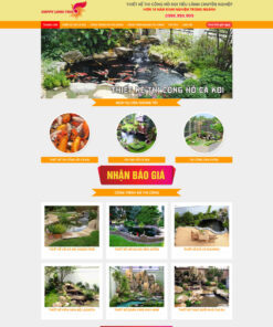 Theme wordpress Thi Công Hồ Cá Koi